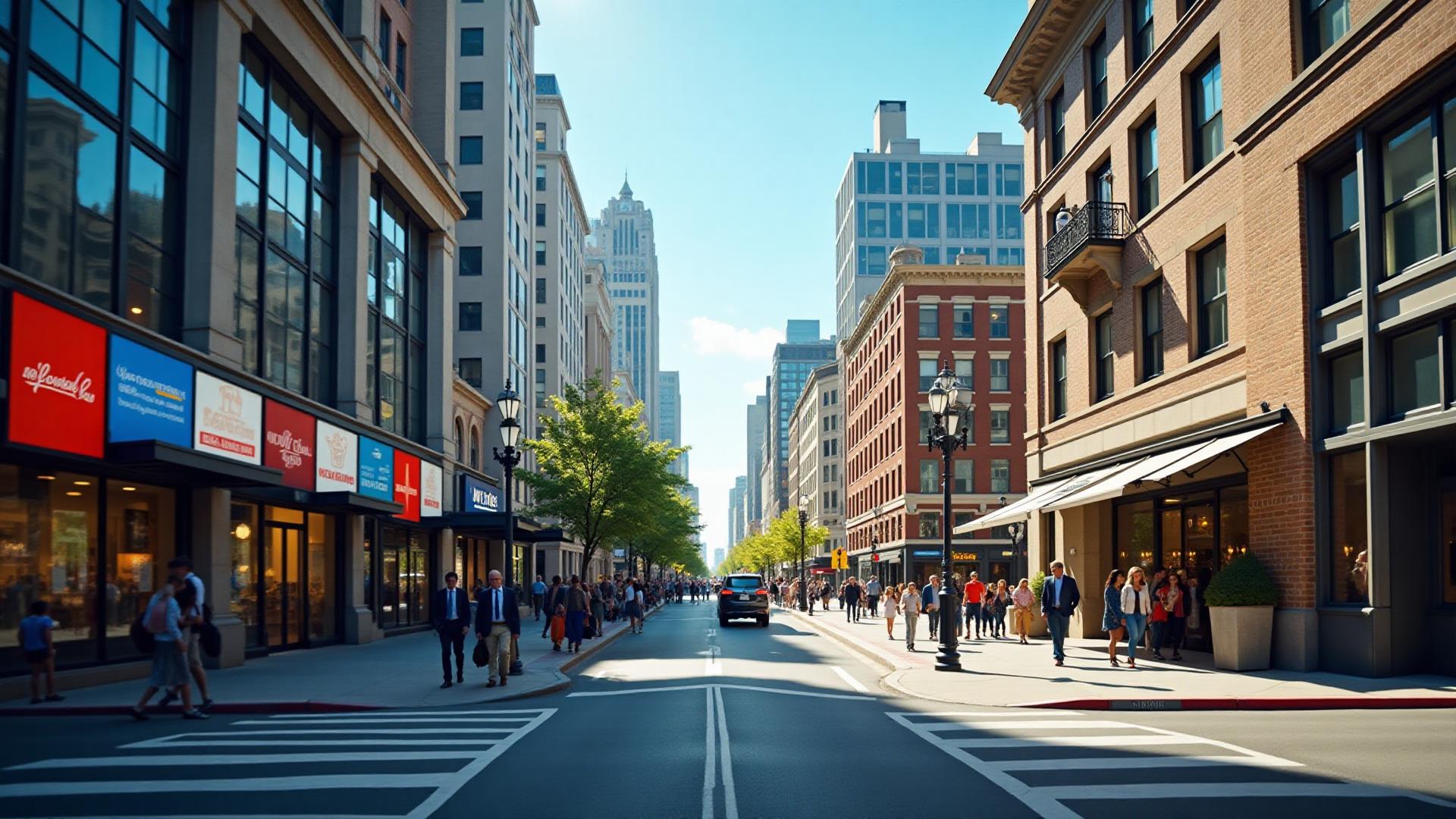 Vibrant community with local businesses